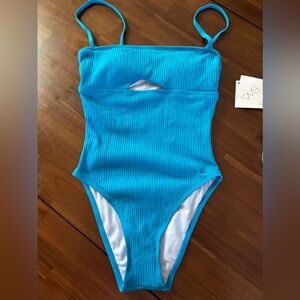 VYB blue keyhole one piece. Brand new!